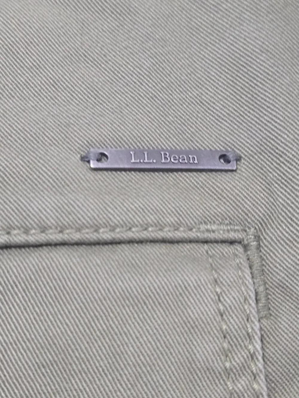 L.L.Bean Favorite Fit Olive Green Cargo Pants Women’s 16 Petite - Picture 7 of 7